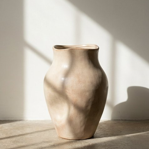 ユニークなデザインの不規則形花瓶