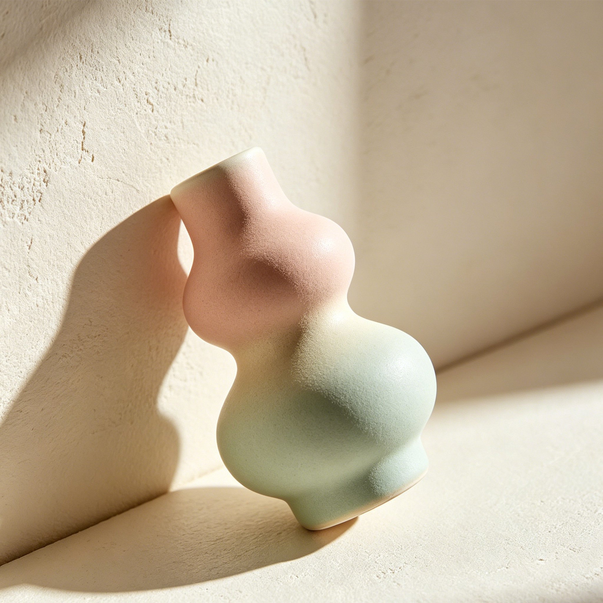 Ręcznie malowane ceramiczne wazony (2 sztuki)