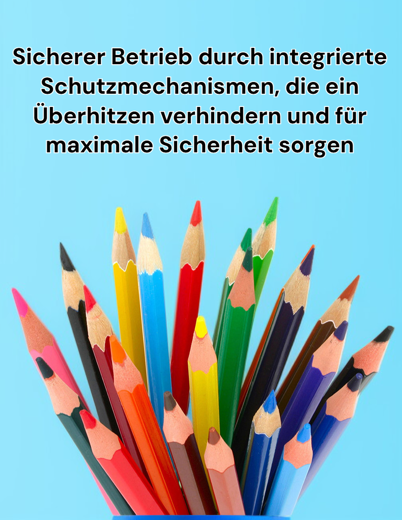 Moderner Bleistiftspitzer für Schule und Büro
