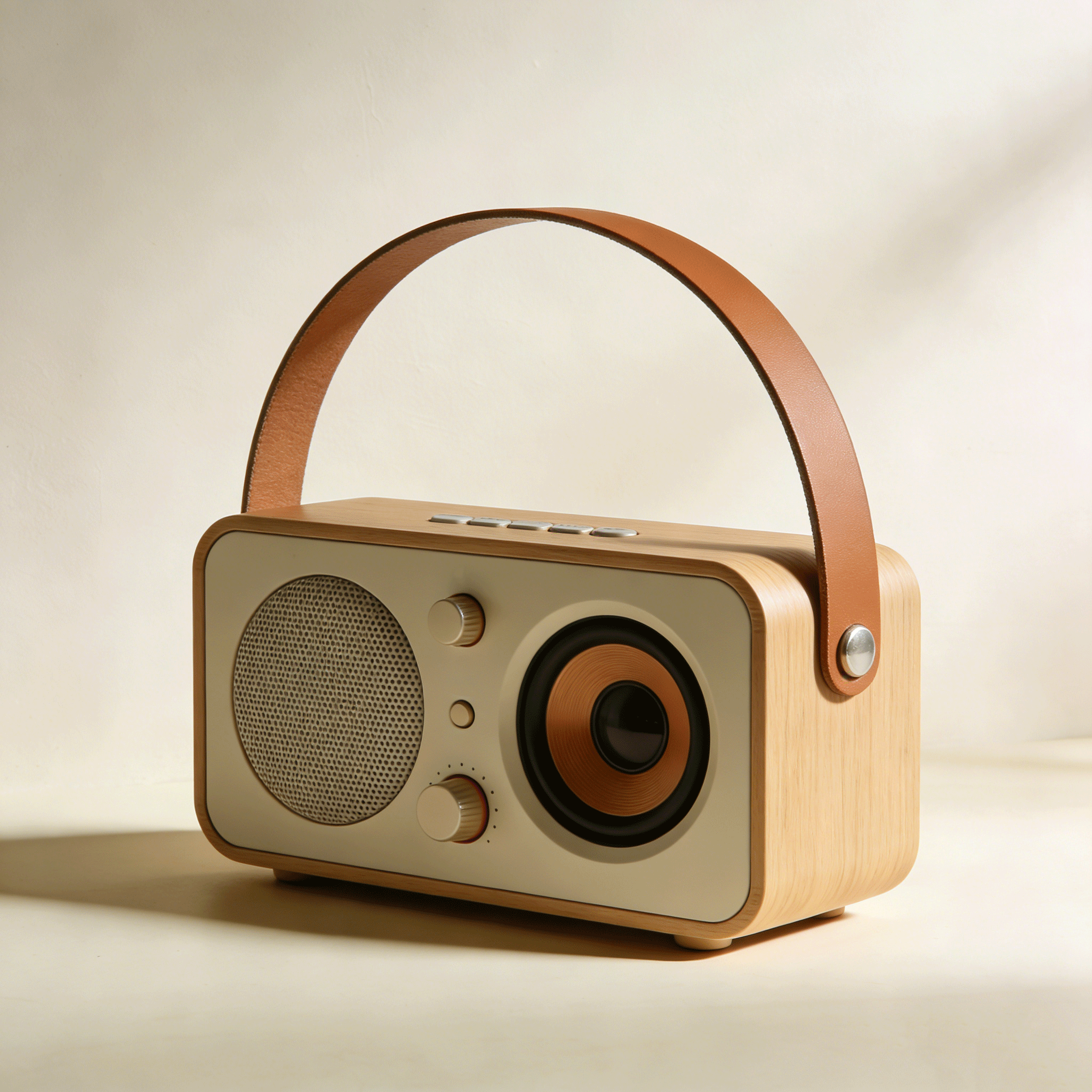 ลำโพงบลูทูธไม้ดีไซน์คลาสสิค ตั้งโต๊ะสวยงาม