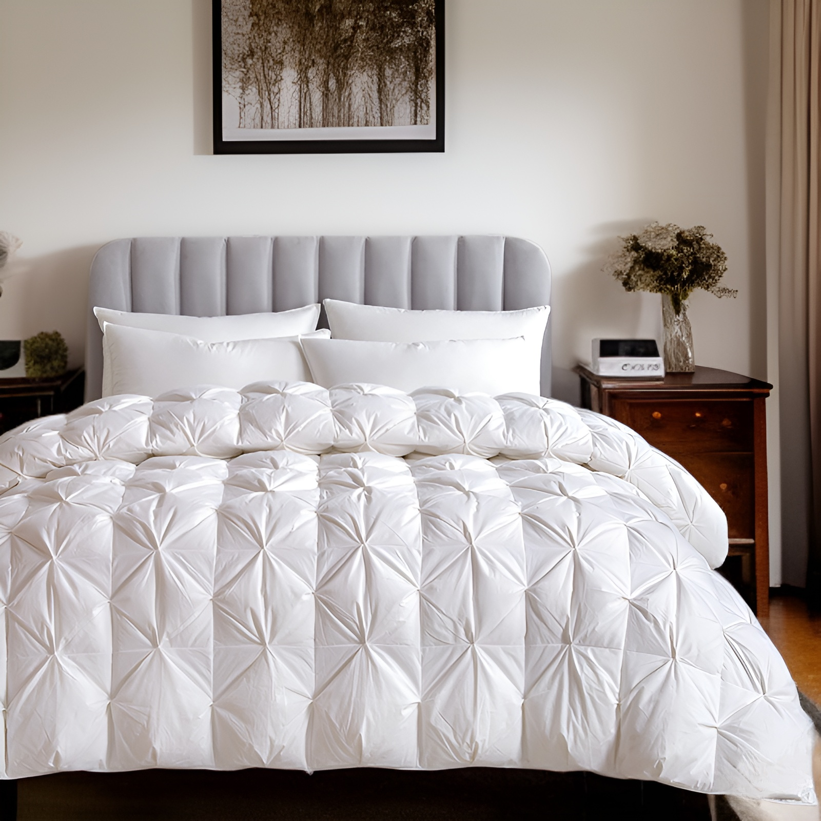 水洗い可能な抗菌羽毛布団