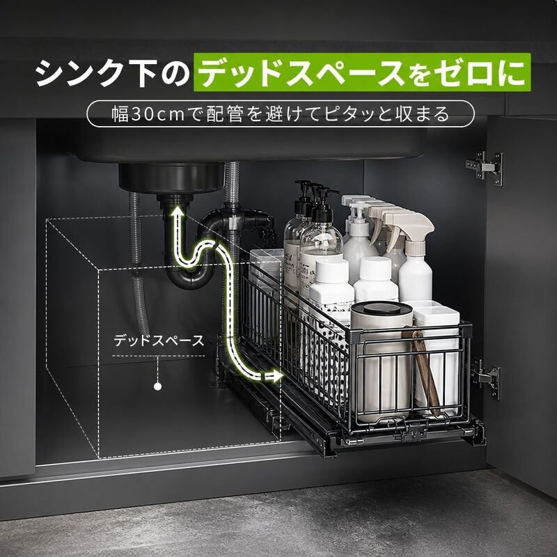 多機能伸縮クローゼット収納引き出し