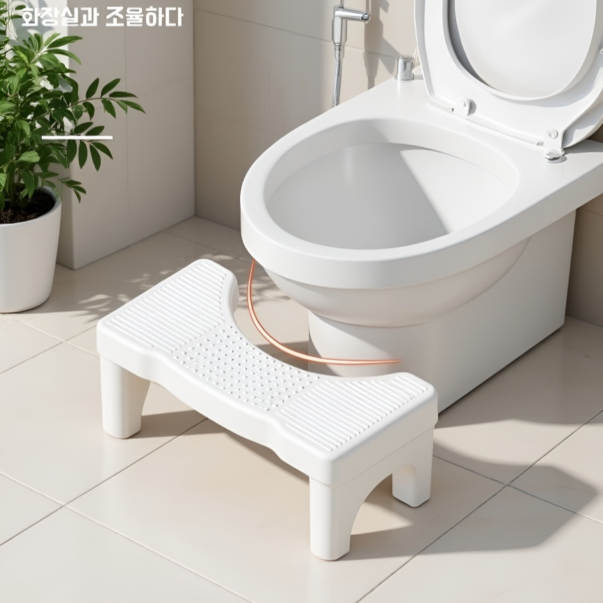 임산부 편리한 변기 발받침대