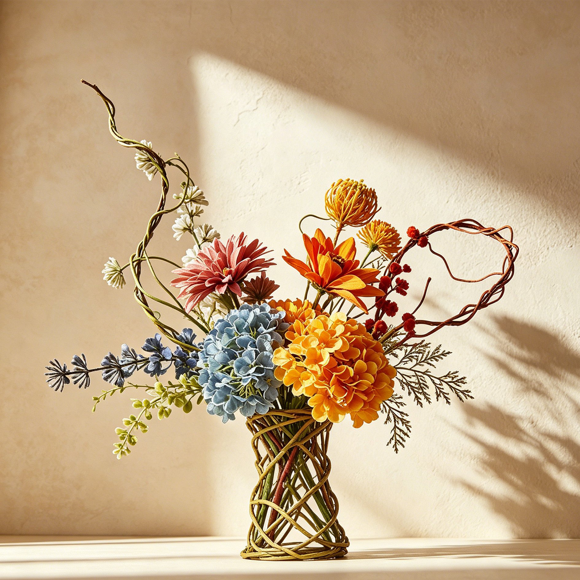 Making artificial bouquets