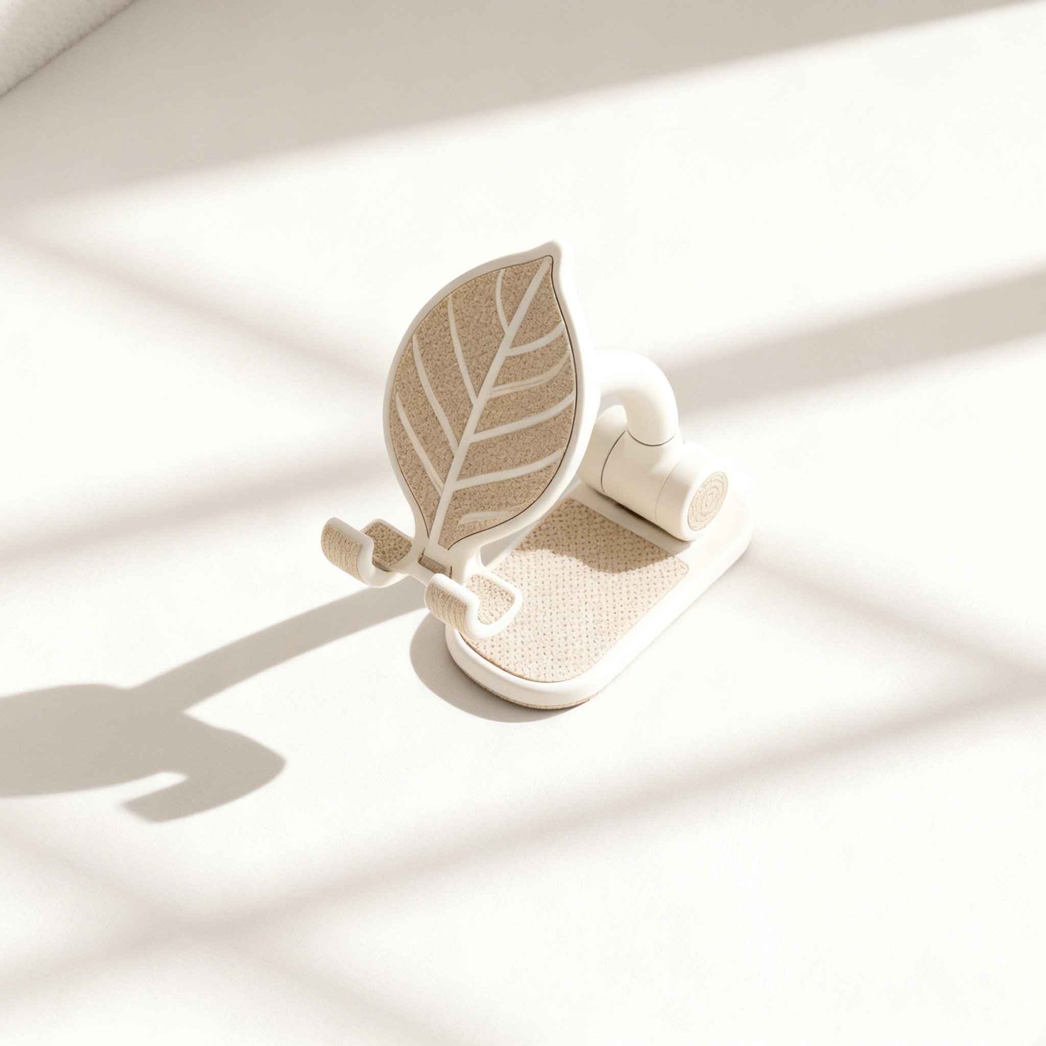 葉っぱデザインのシリコン携帯スタンド（2個入り）