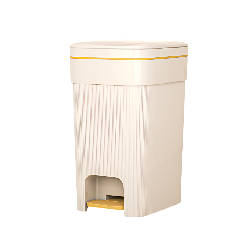 Cubo de basura grande y elegante para el hogar, multifuncional