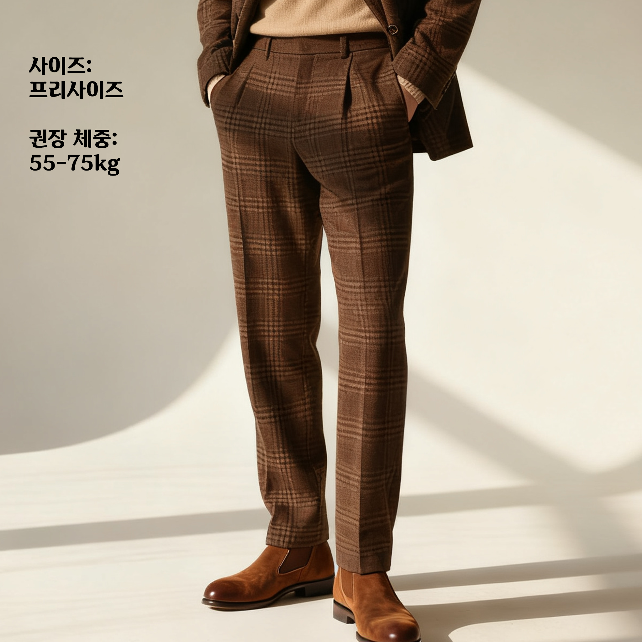 비즈니스룩에 어울리는 남자 면 정장 바지