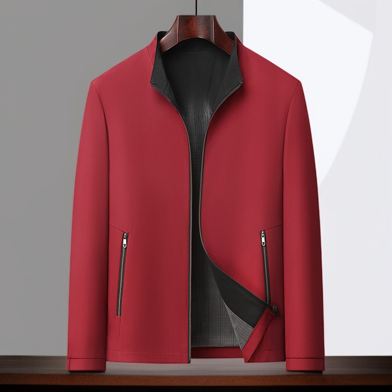 남성 칼라 재킷 디테일 사진