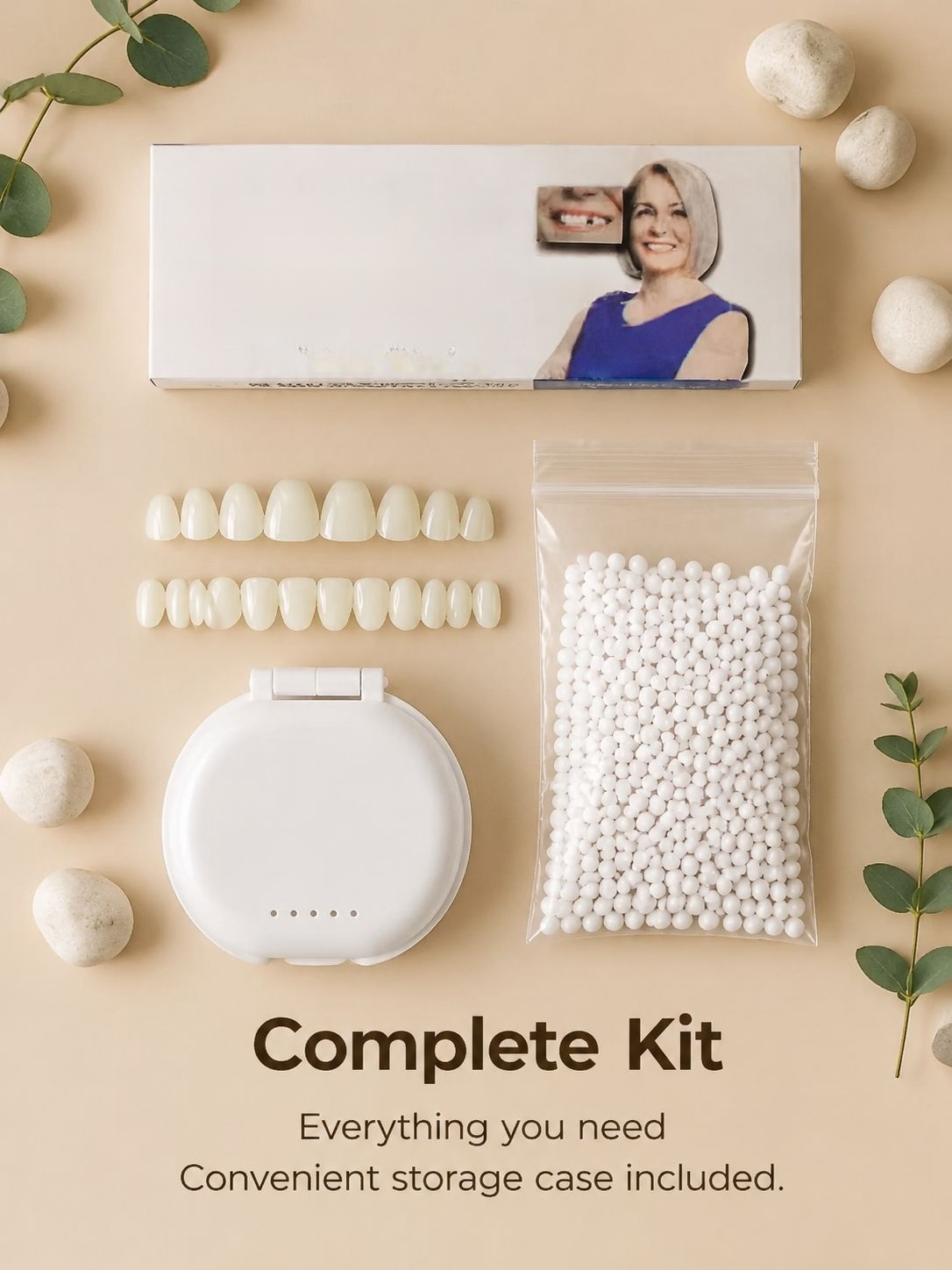 Perfect fit simulated dentures for daily use