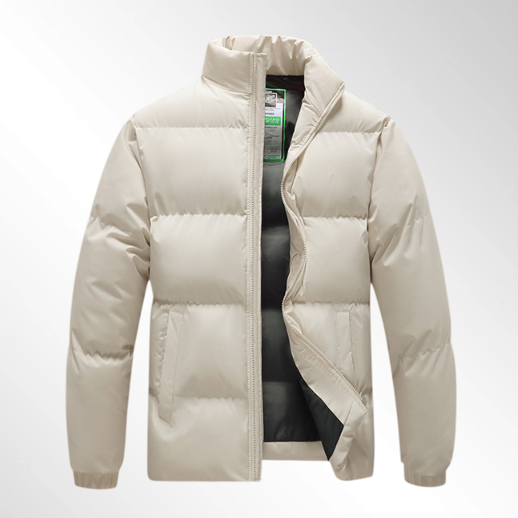 남녀공용 한국 스타일 트렌디 스탠드업 칼라 다운 재킷