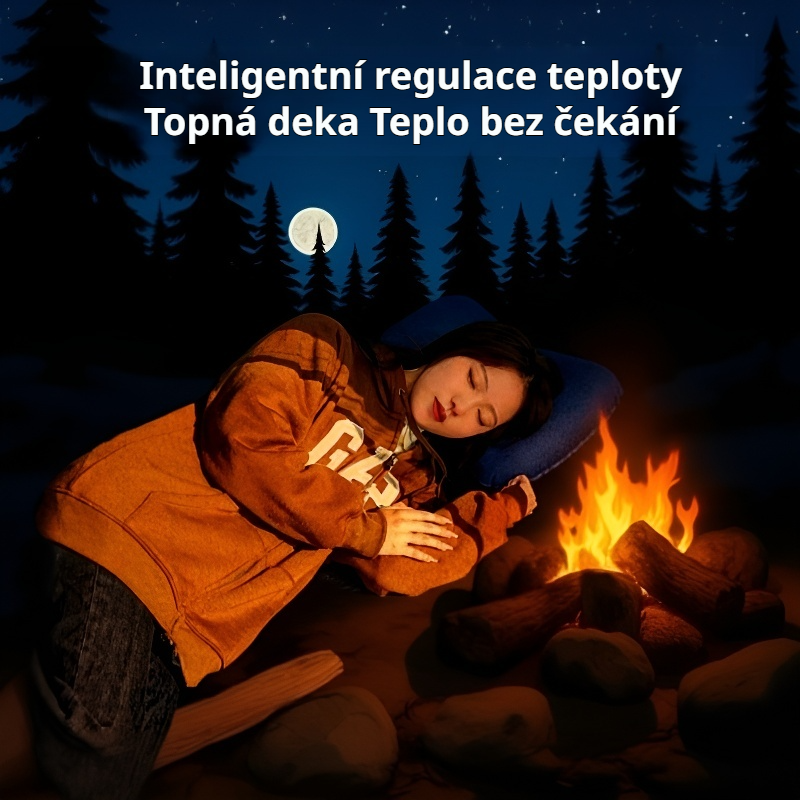 Čtyřstupňová nastavitelná elektrická deka do auta 