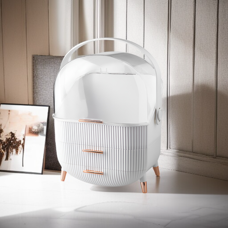 Large Capacity Multifunctional Dustproof Waterproof Cosmetic Storage Box