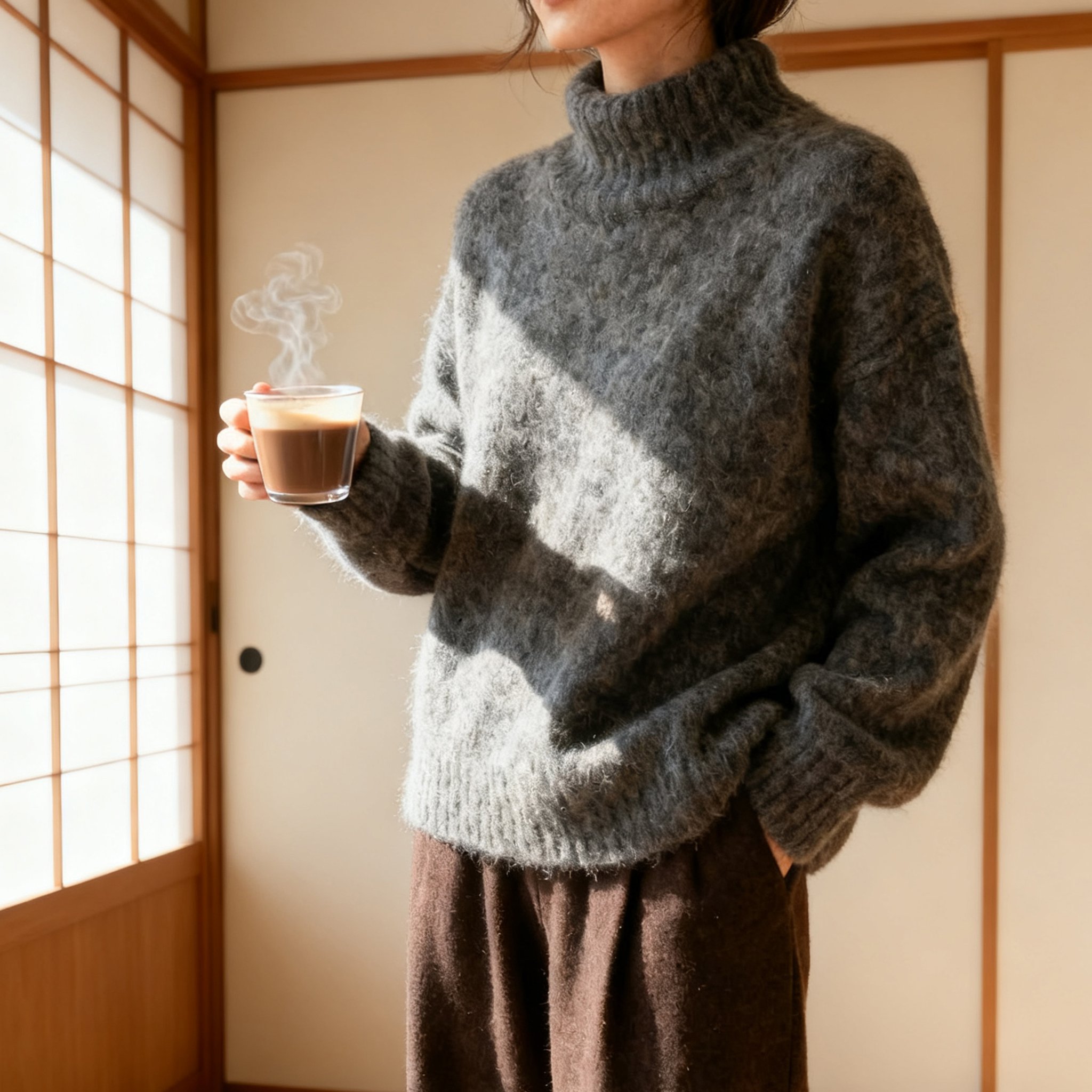 シンプルハイネックセーター