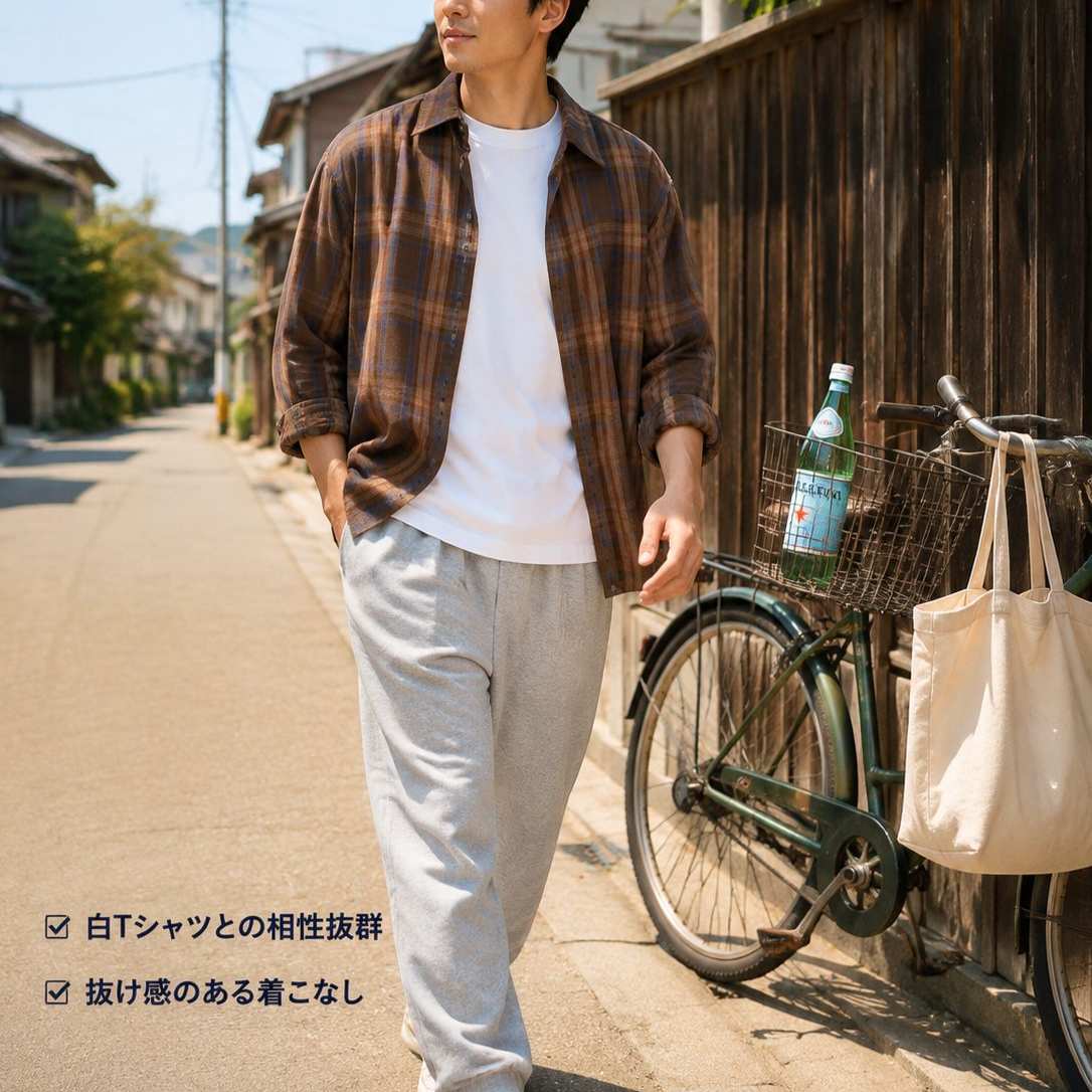 レトロで合わせやすいカジュアルシャツ