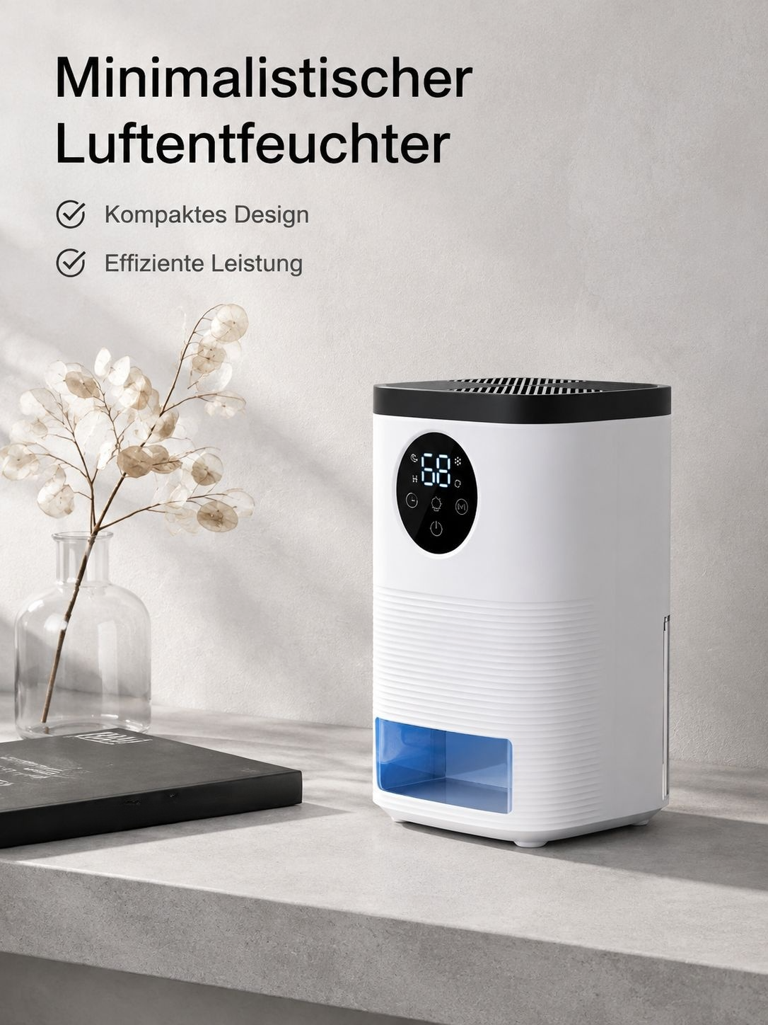 Kleiner Luftentfeuchter für den Haushalt, Feuchtigkeitsabsorber und Luftentfeuchter für den Keller