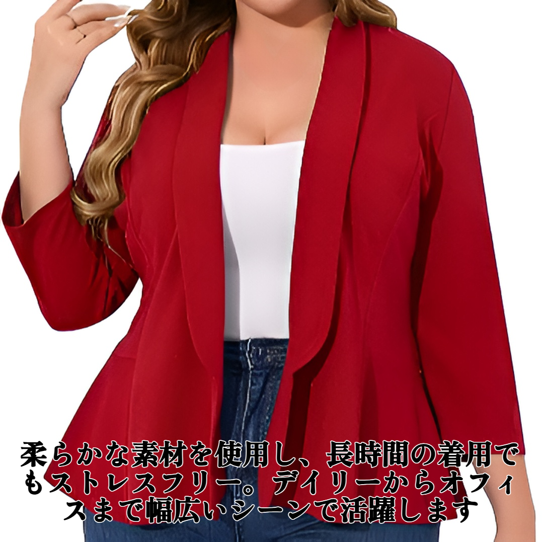 新しいプラスサイズのレディースカジュアルブレザー