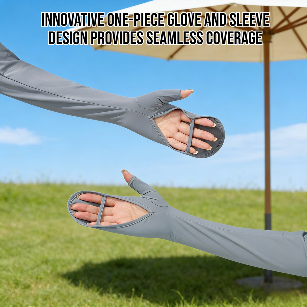 Cycling Arm Sleeve Gloves Integrated Ice Sleeve