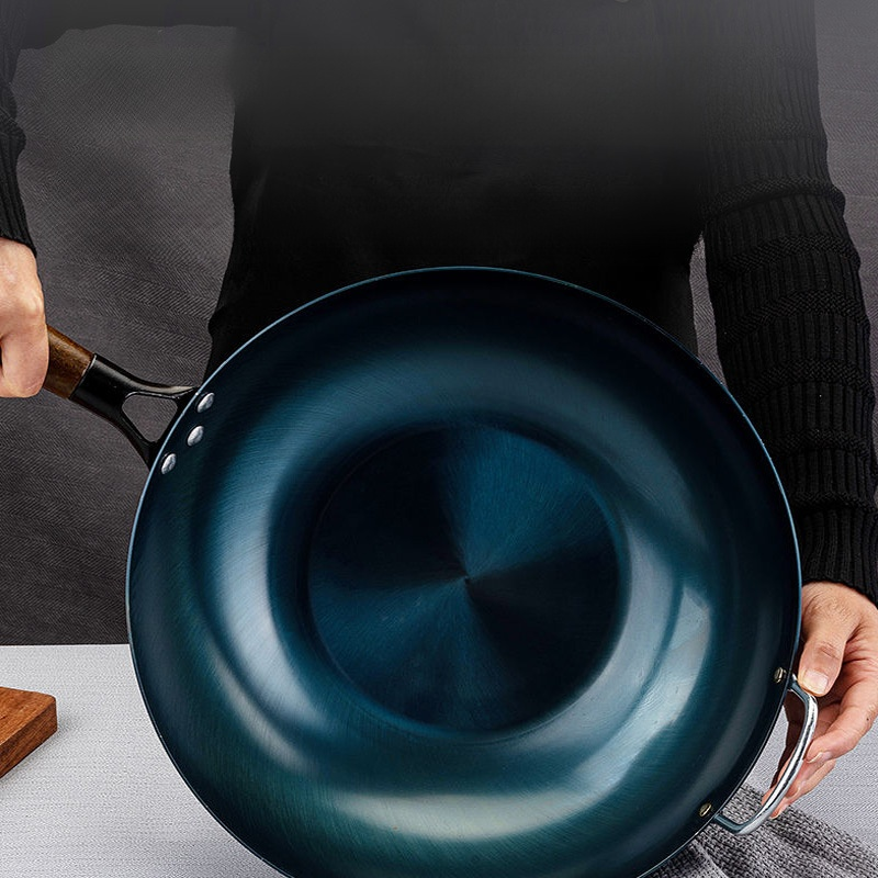 กระทะเหล็กบ้านไม่เคลือบผิว