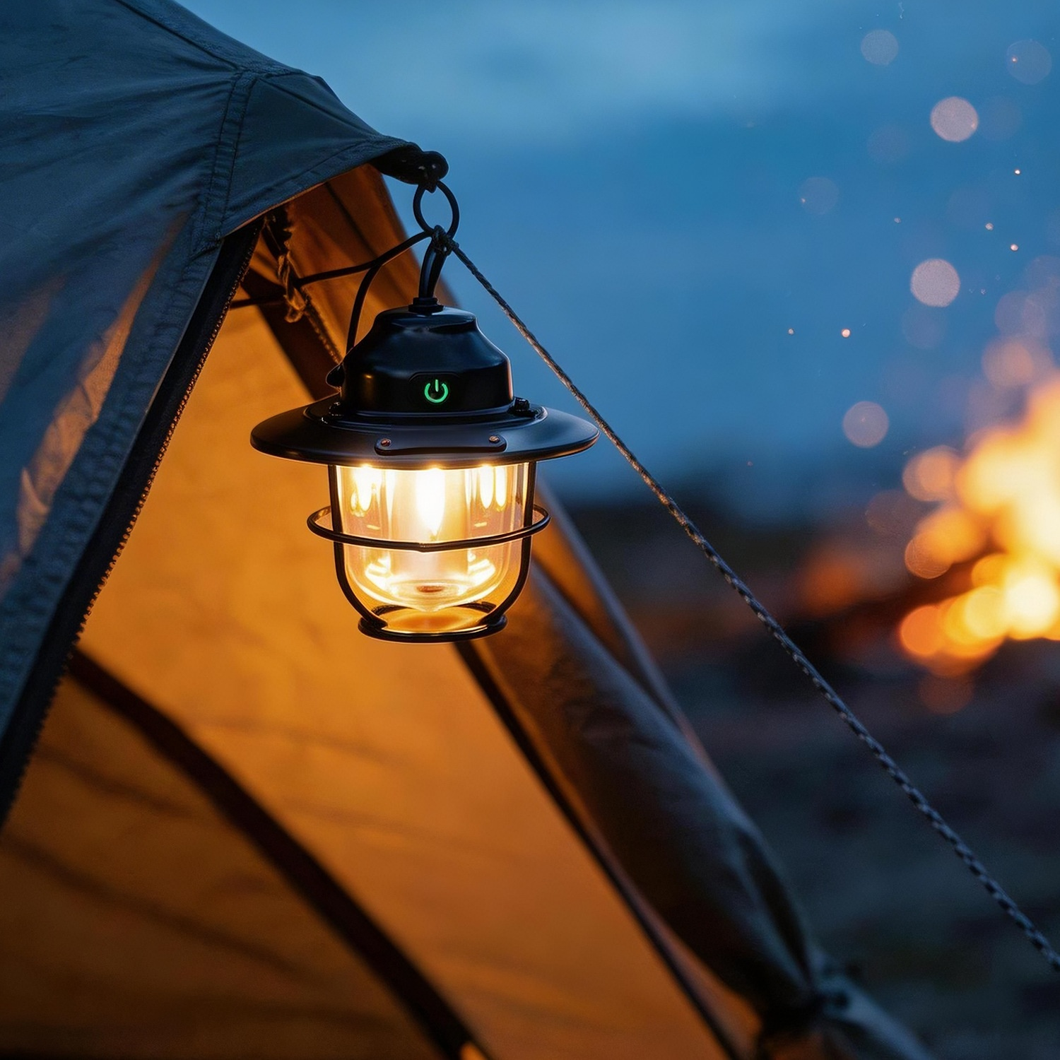 アウトドアヴィンテージ松ぼっくりランプ