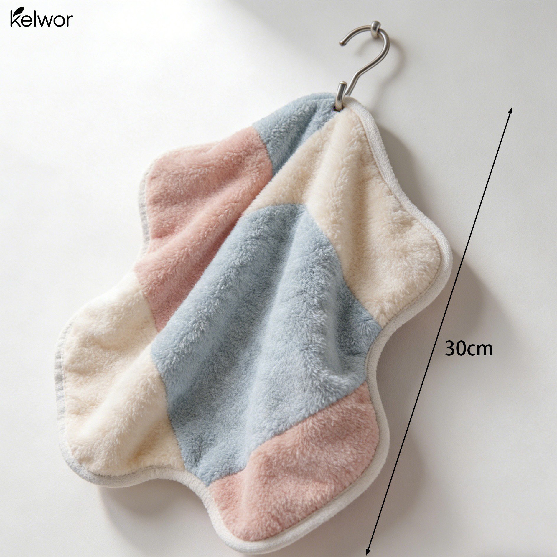 Ręcznik do rąk z miękkiego polaru koralowego