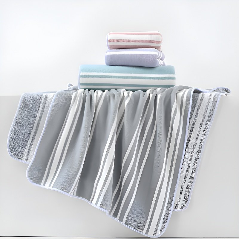 吸水珊瑚絨浴巾毛巾組合