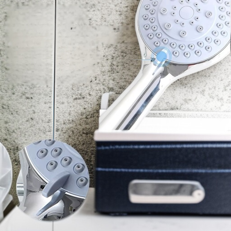 رأس دش الفندق، مطلي بالكروم، مع خمسة أوضاع وضغط ماء قوي