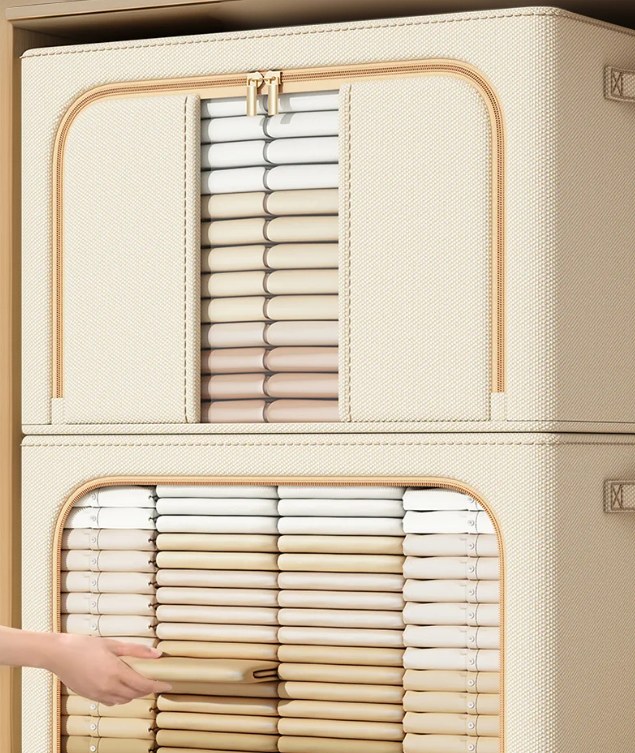 손잡이가 달린 편리한 수납함