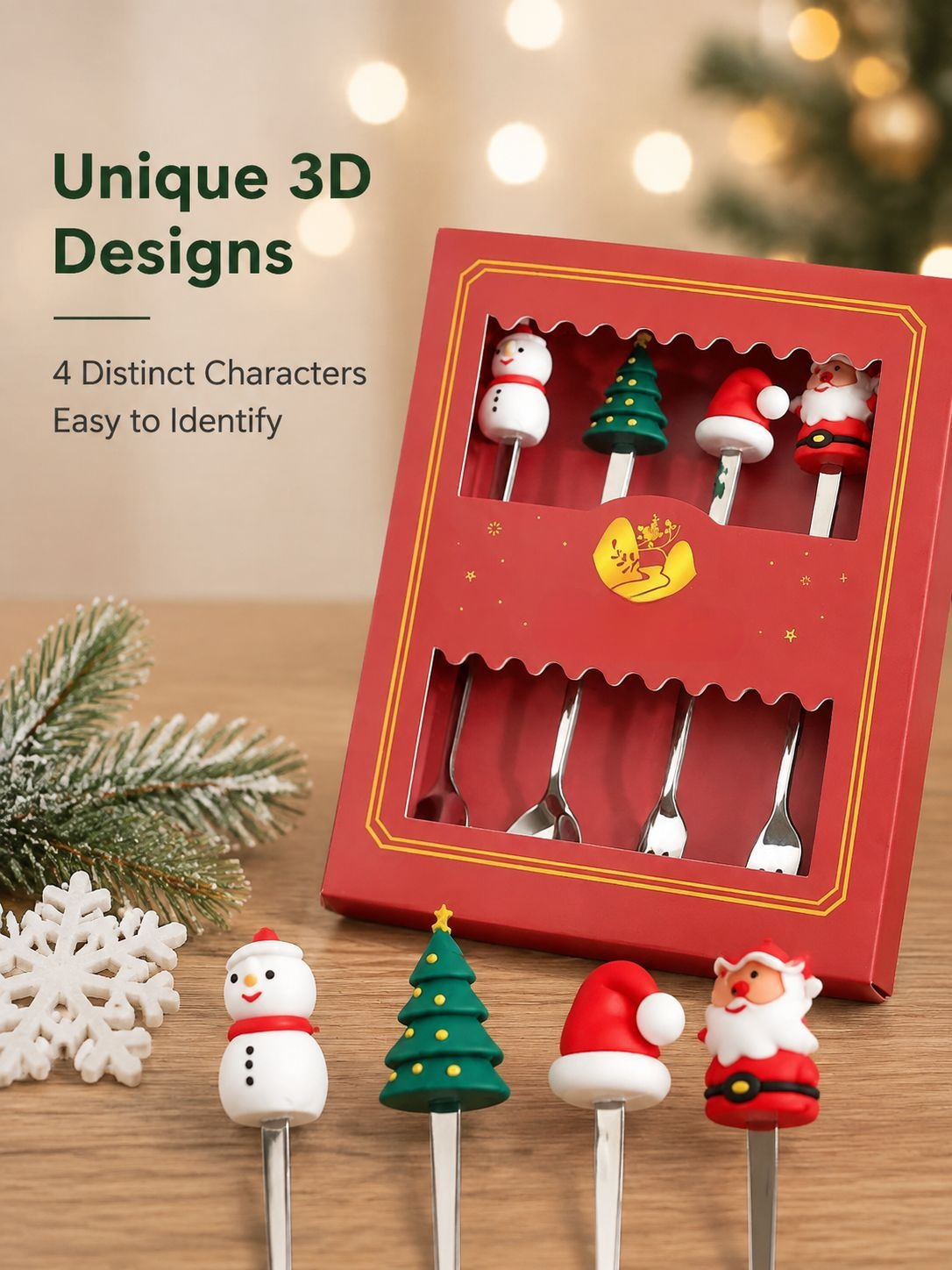 Cartoon Christmas Tableware Spoon Set