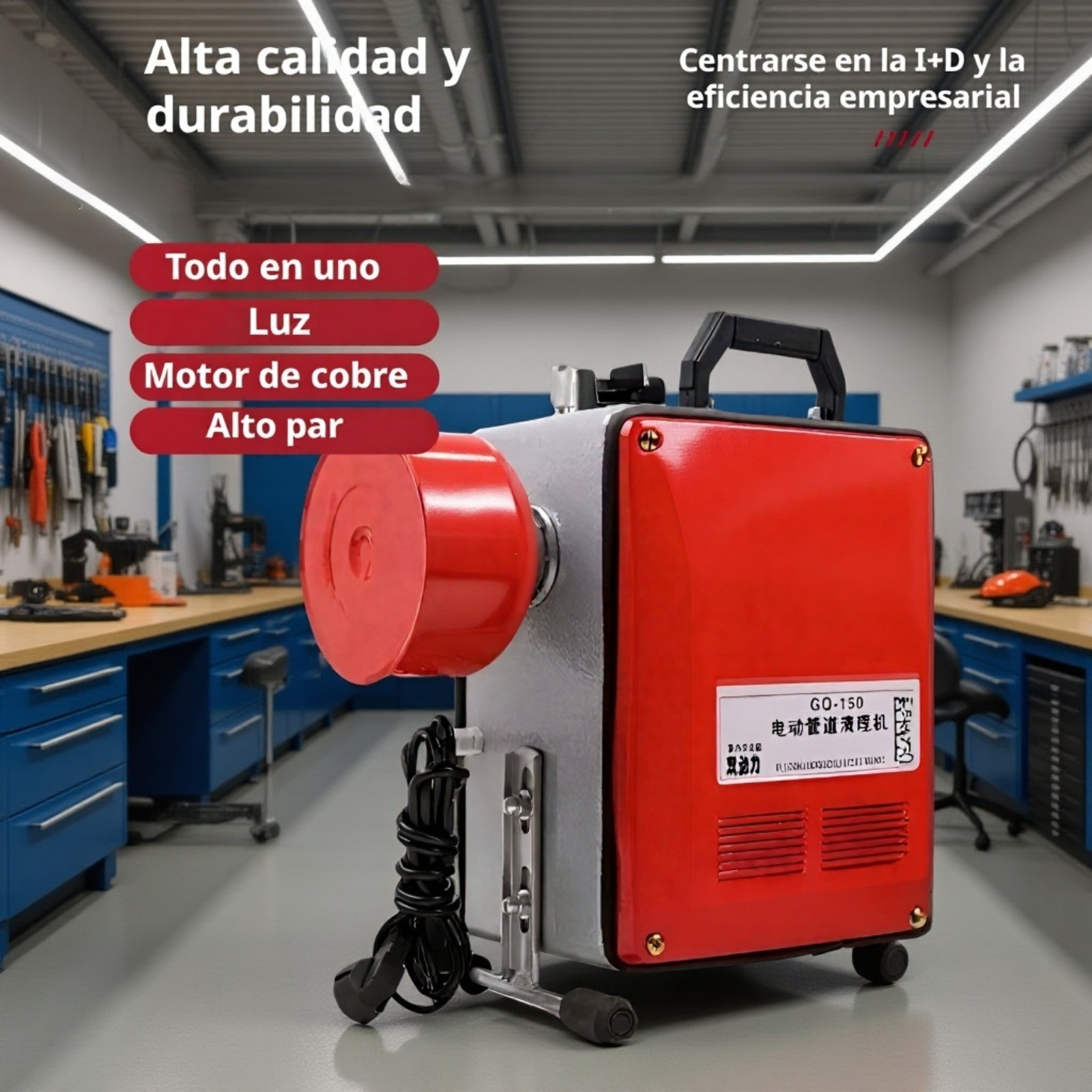 Desatascador de tuberías especial para alcantarillado