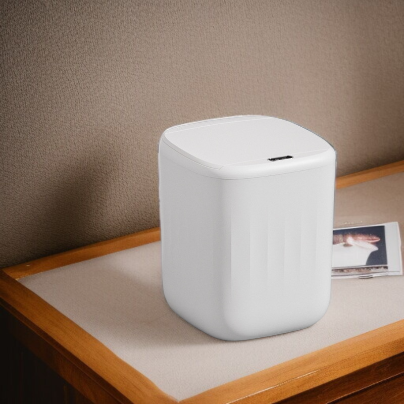 비접촉 센서 휴지통 개폐 모습