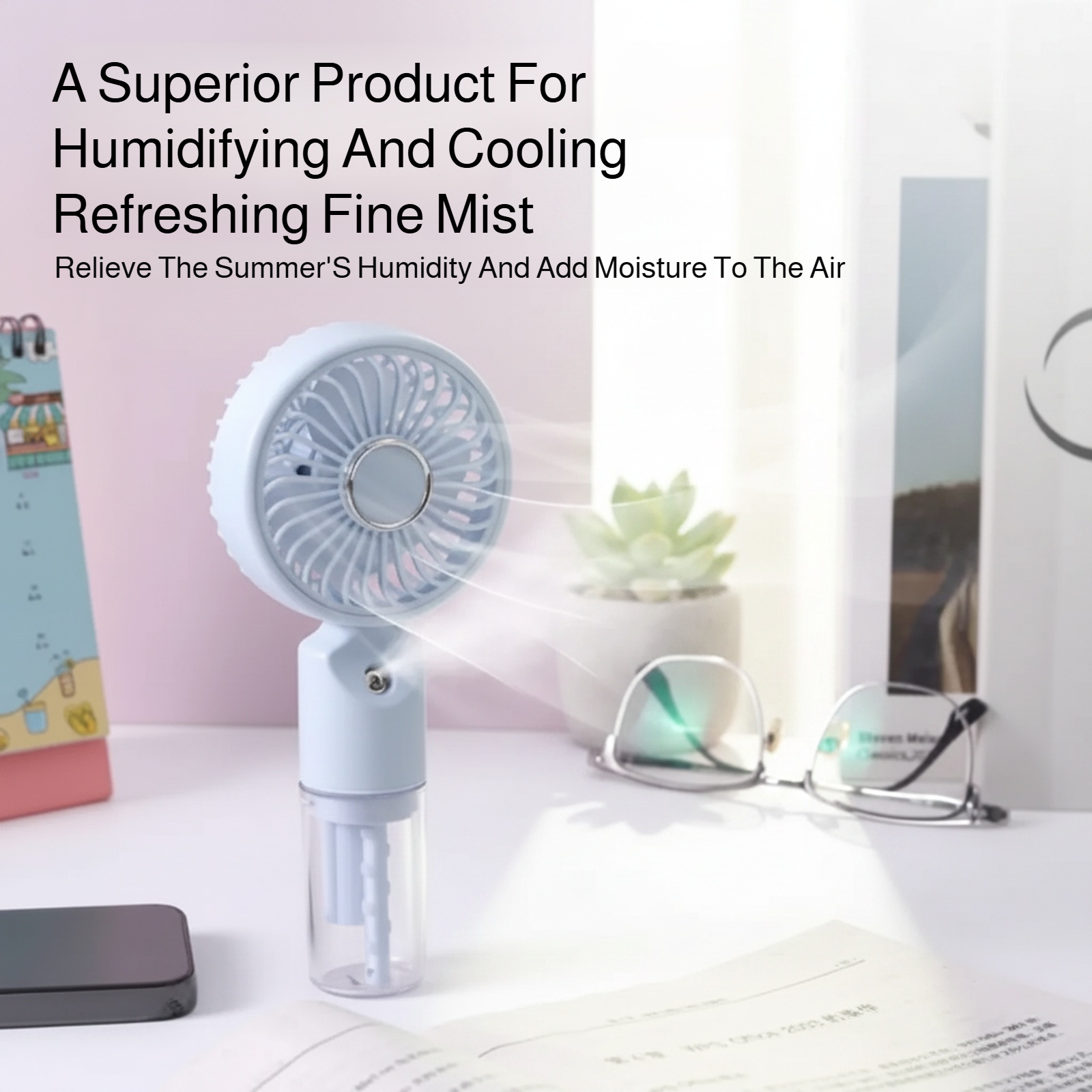 Handheld Portable USB Rechargeable Mini Mist Fan
