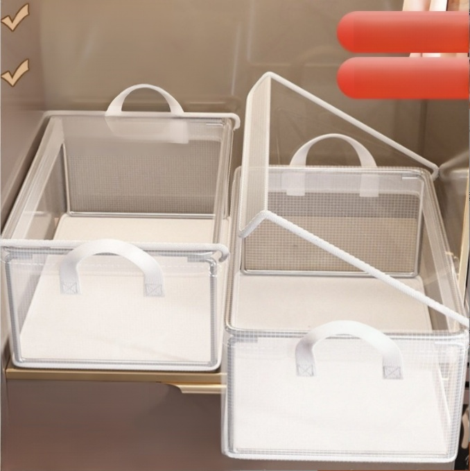 Drawer-Type Transparent Clothing Organizer Wardrobe Storage Box
