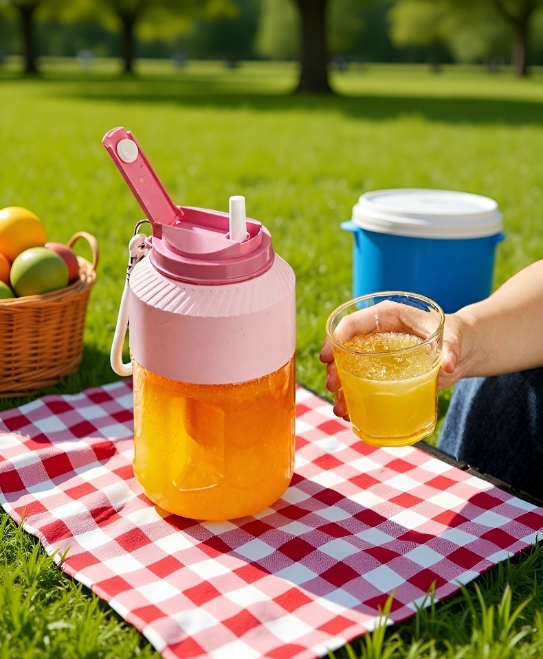 持ち運びに便利な電動ジューサー