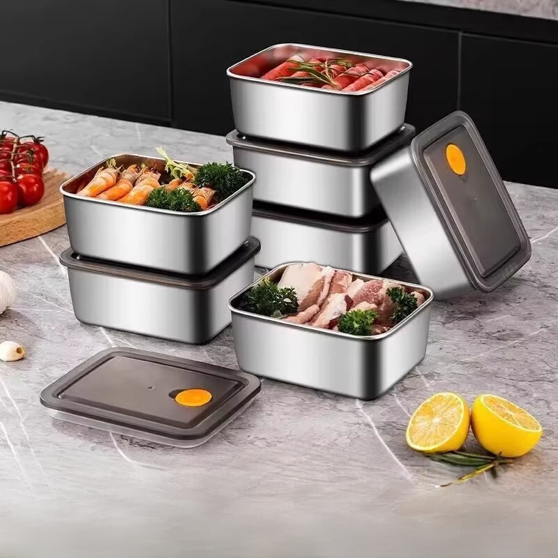 진공 스테인리스 식품 보관 용기