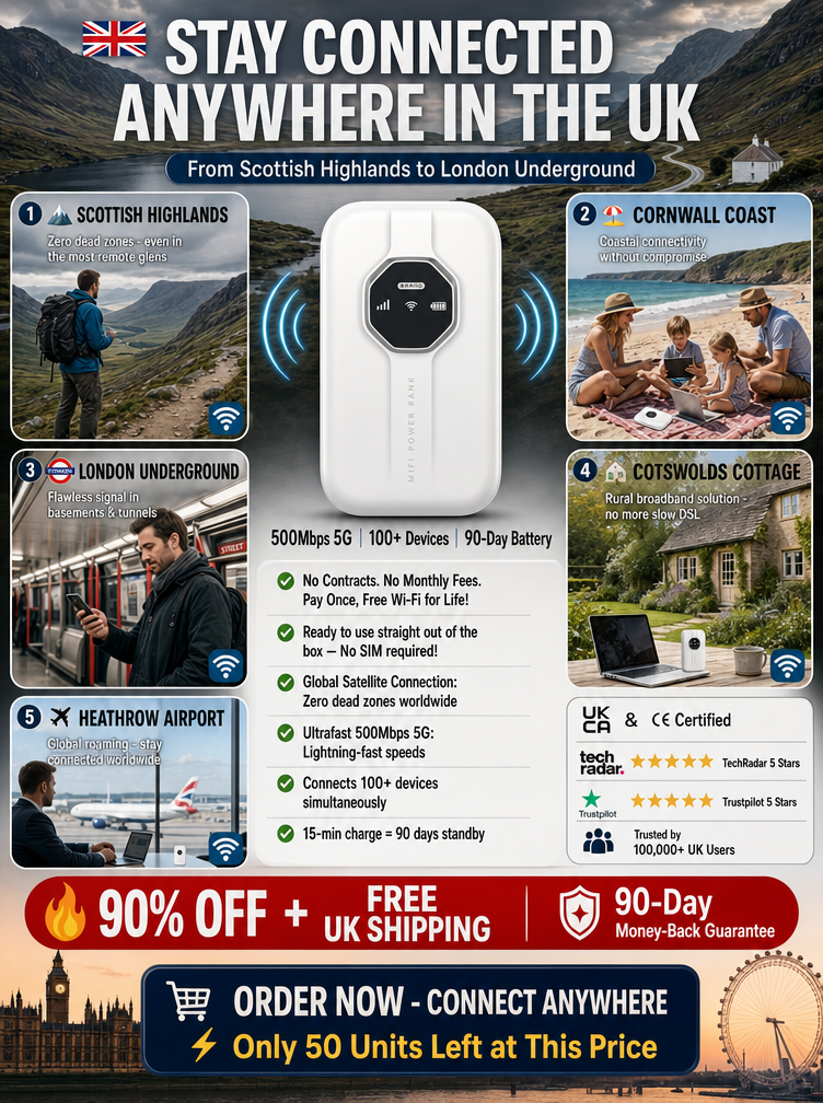 [Global Coverage, Free for Life] Boundless Portable Wi-Fi