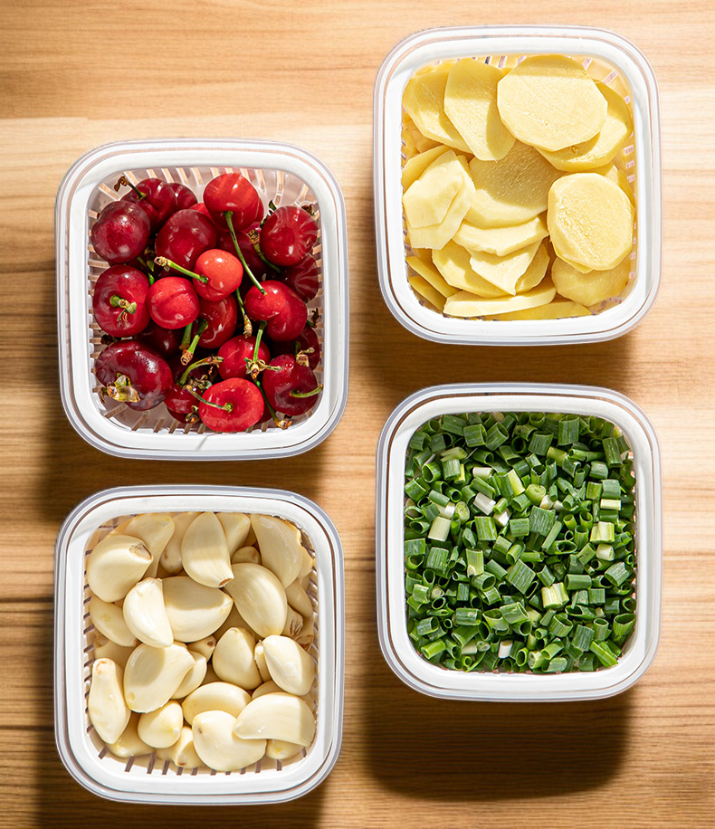 주방 필수품 물빠짐 보관함