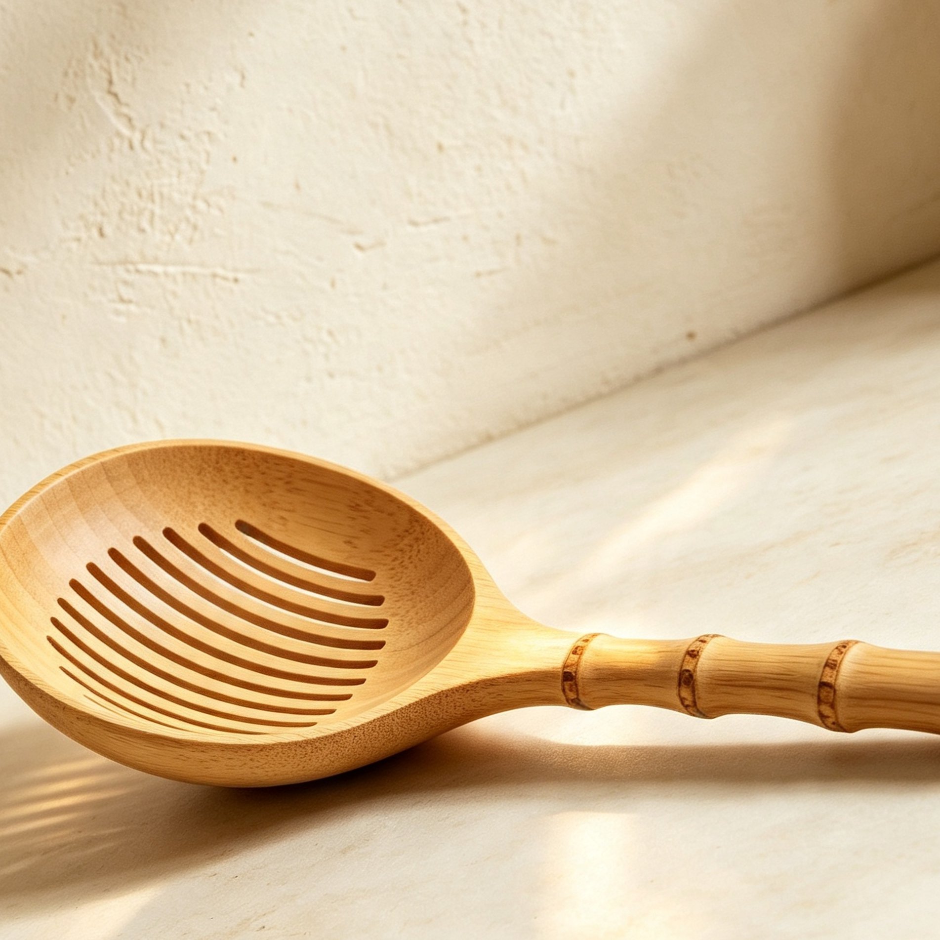 Bamboo hollowed-out strainer (6 pieces)
