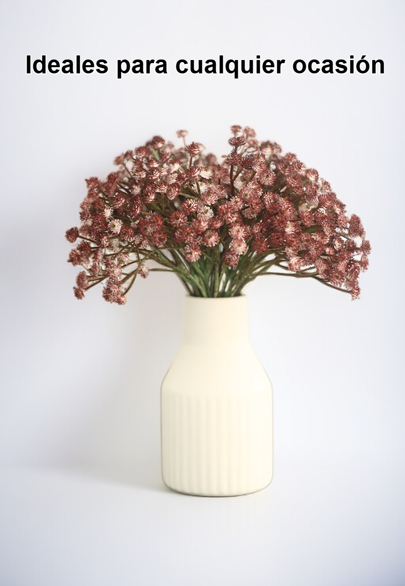 Ramo de flores artificiales decorativas en jarrón
