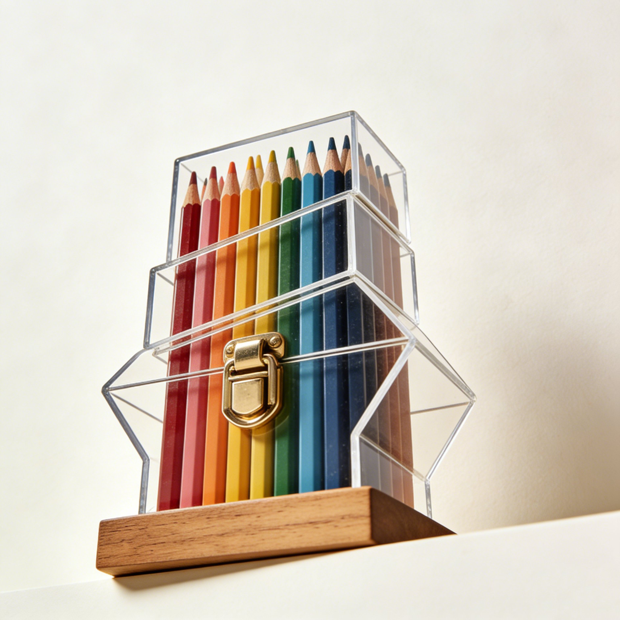 カラフルな3本セットのカラー鉛筆