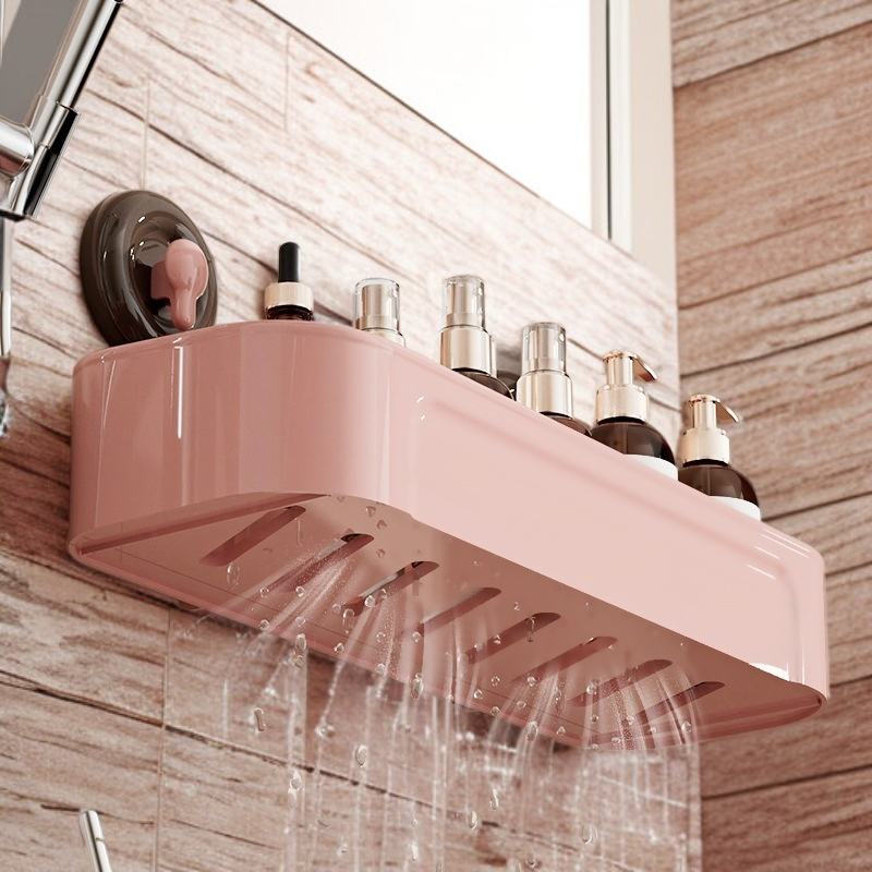 浴室免打孔壁掛吸盤置物架