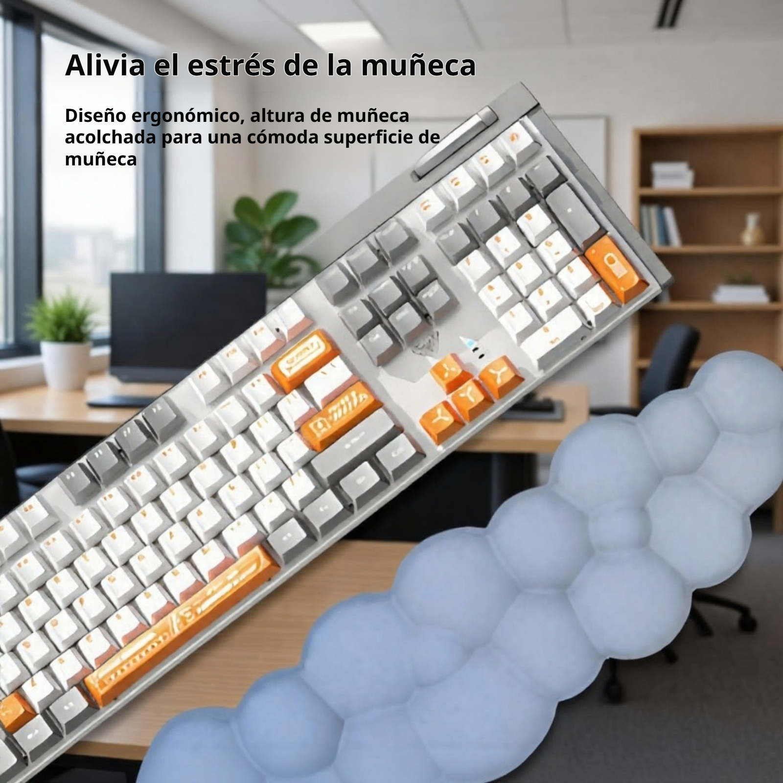 Cloud keyboard and mouse wrist support stylish gradient color multiple colors optional slow rebound 