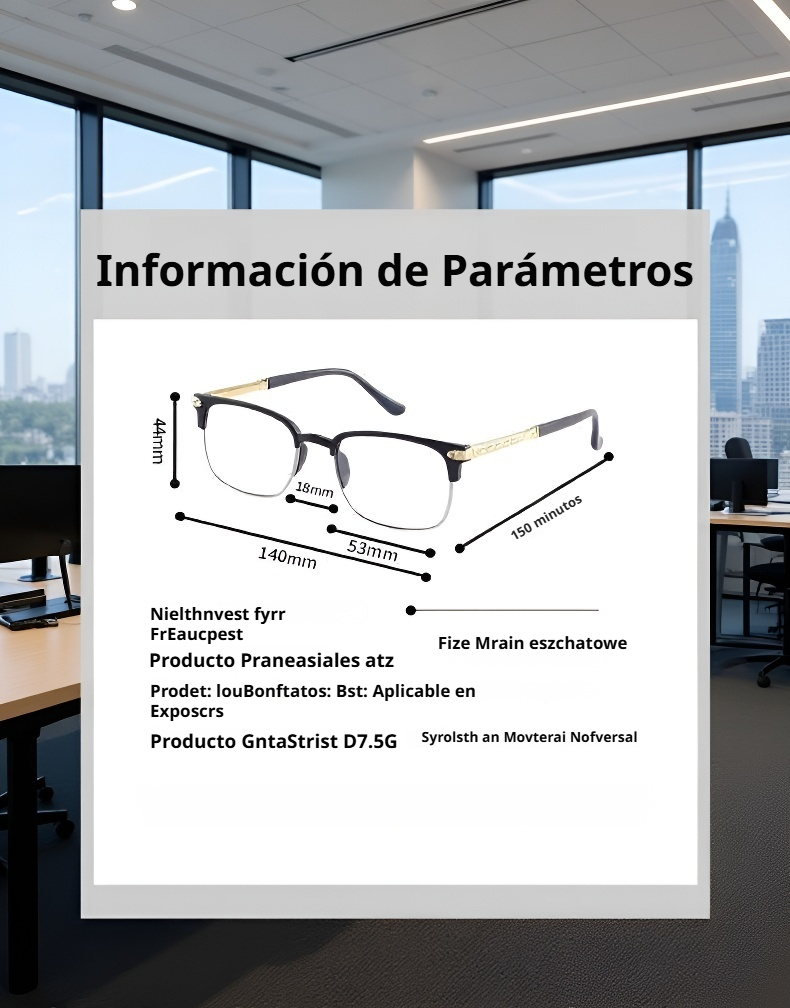 Gafas modernas para leer cómodamente