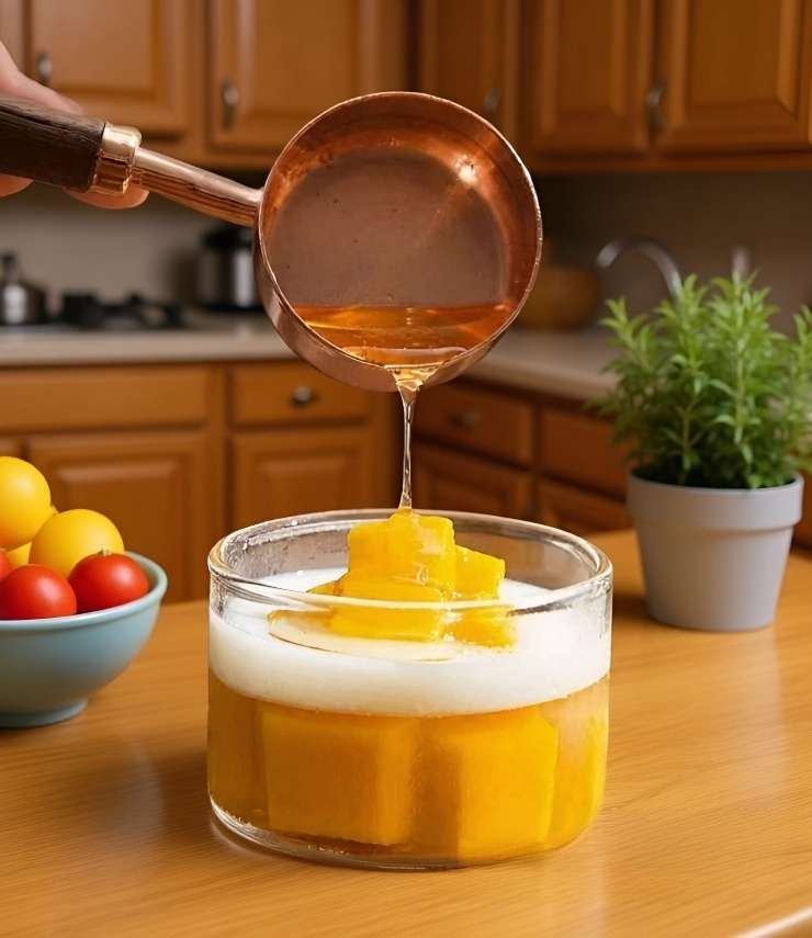 圓形玻璃甜品碗細節特寫