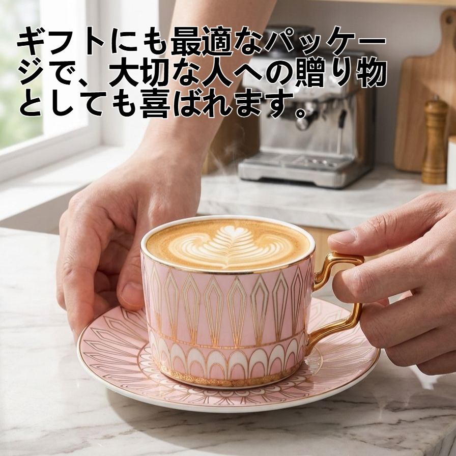 コーヒーカップ＆ソーサーセットの全体画像