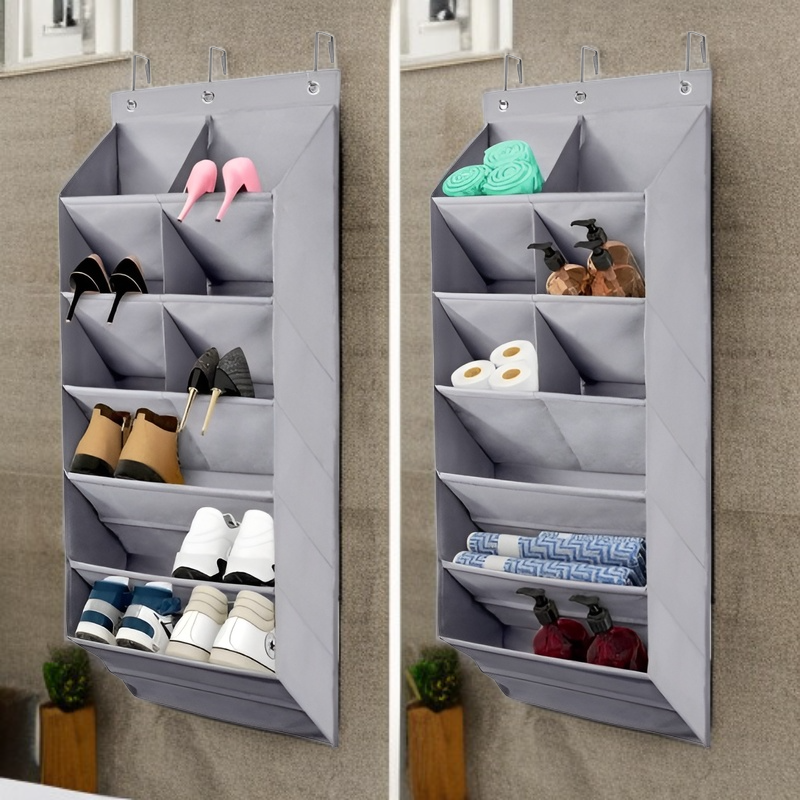 Multi-functional Over-the-Door Hanging Shoe Organizer