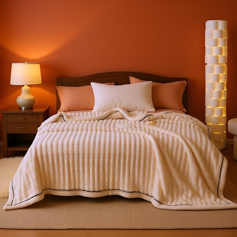 고품질 양면 토끼털 담요