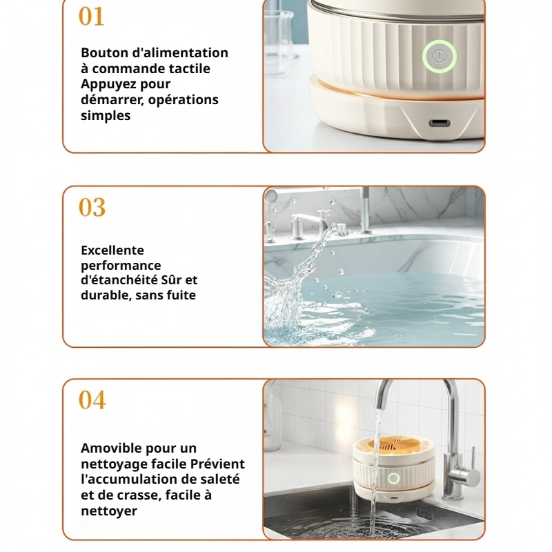 Utilisation simple du purificateur électrique sans fil pour cuisine saine