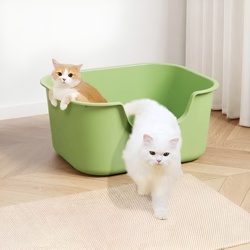 오픈형 고양이 화장실 대용량 플라스틱 고양이 화장실