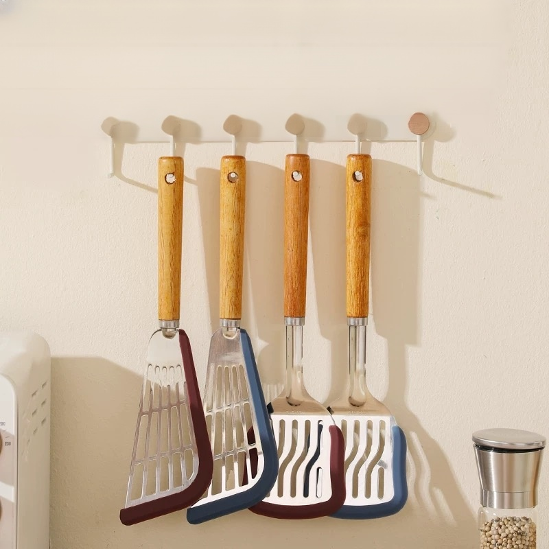 Solid Wood Handle Silicone Spatula for Non-stick Pans