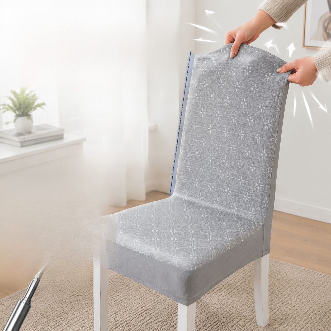 Easy Install Cooling Chair Cover for Dining Room
